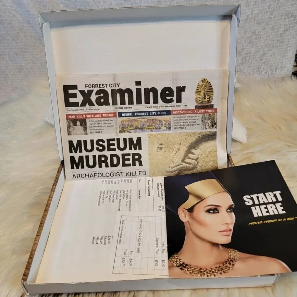 MURDER Mystery in a Box - TOMBS OF THE PHAROAHS Family Game Night‎ NEW